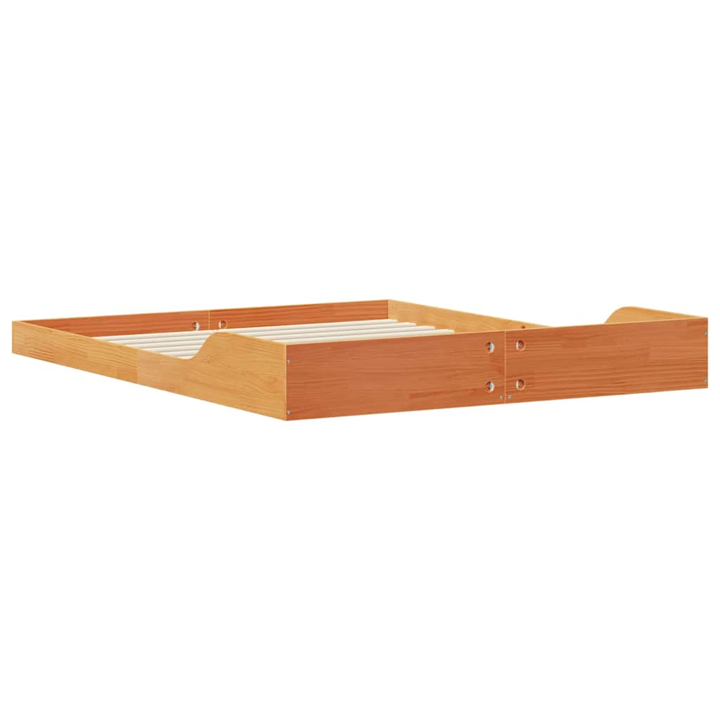 Sengestamme Vokset Brun 160 x 210 cm Massiv furu
