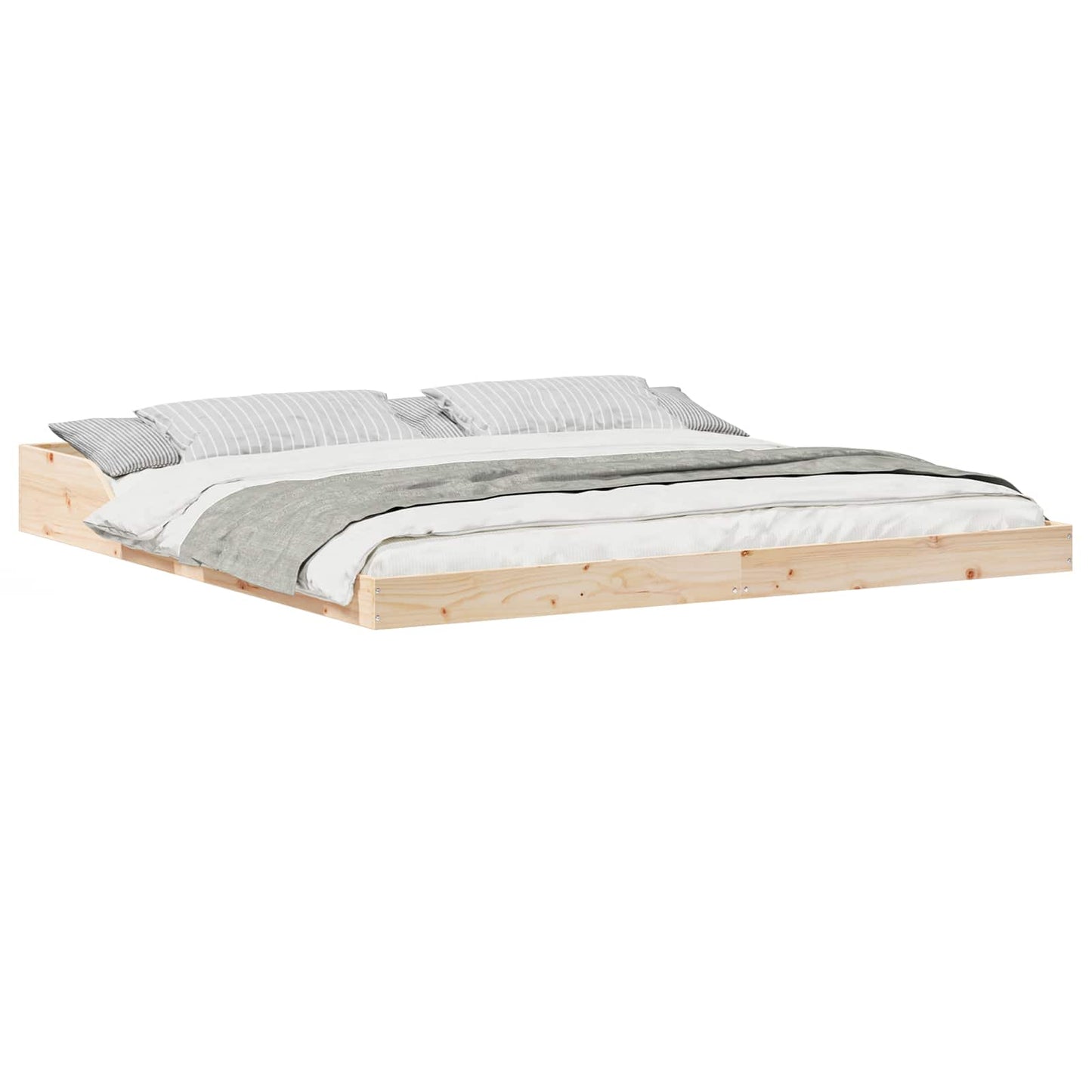 Sengestamme Brun 180 x 210 cm Massiv furu