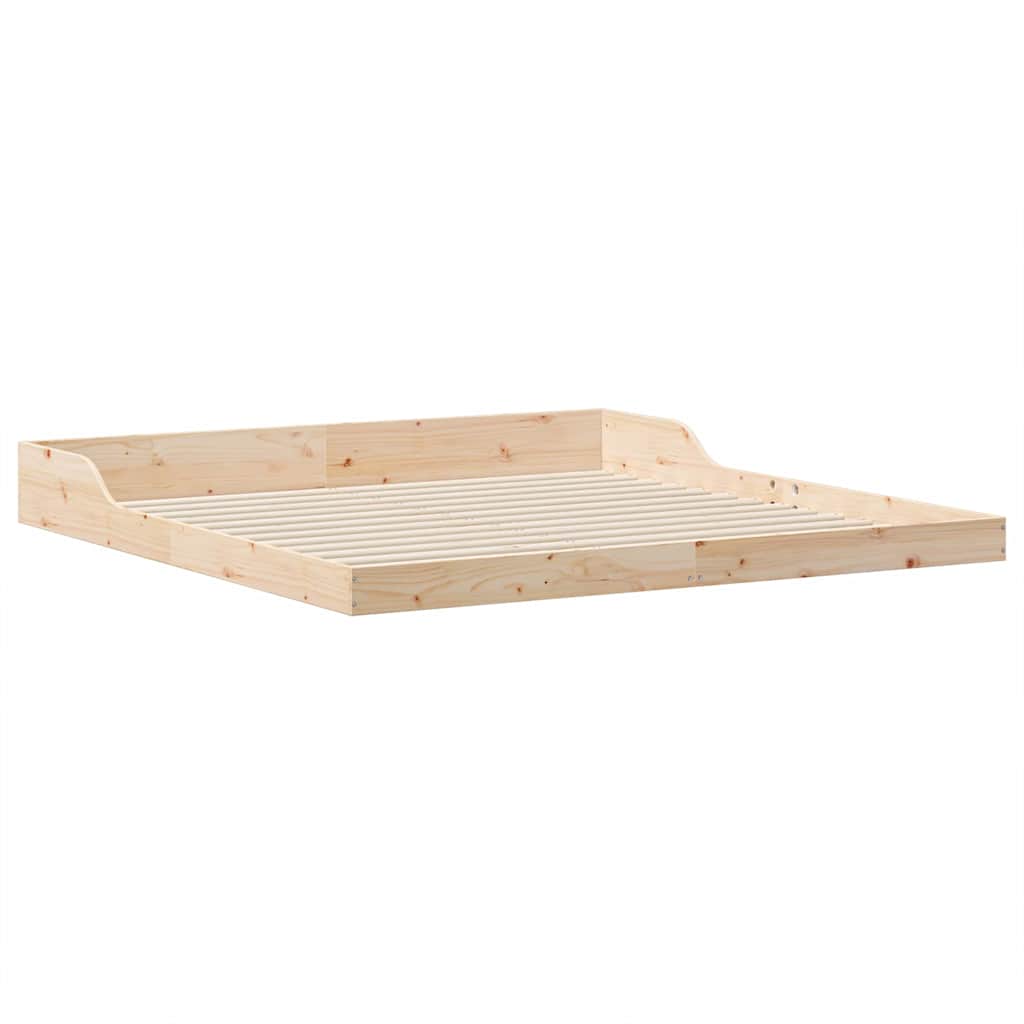 Sengestamme Brun 180 x 210 cm Massiv furu