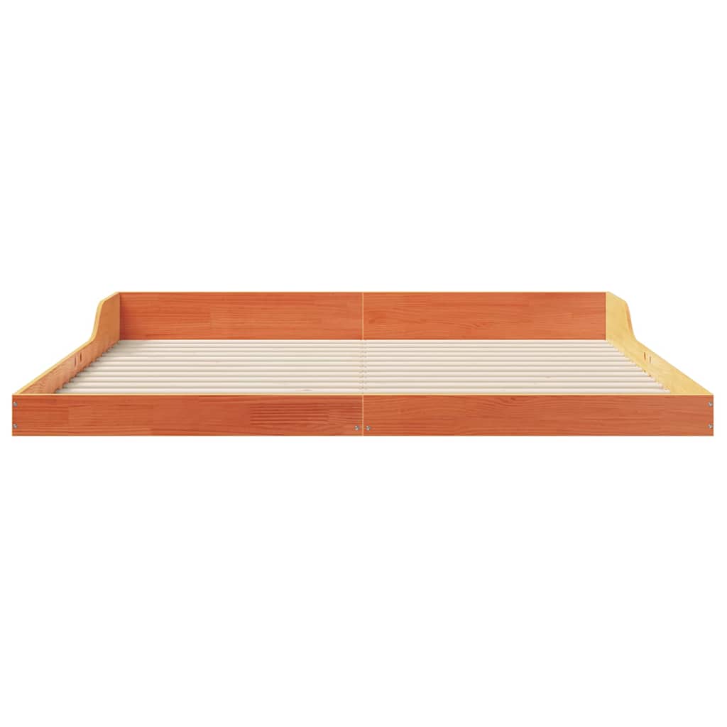 Sengestamme Vokset Brun 180 x 210 cm Massiv furu