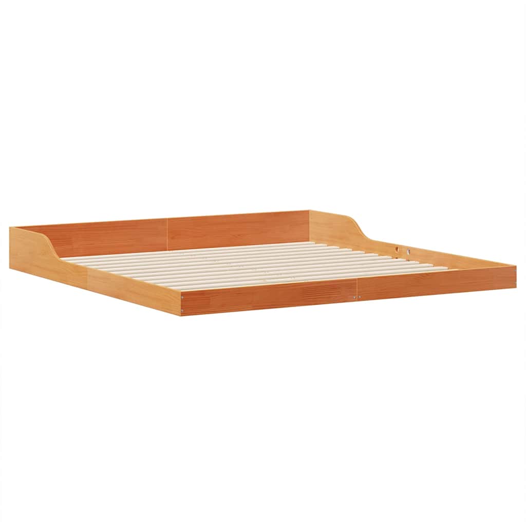 Sengestamme Vokset Brun 180 x 220 cm Massiv furu