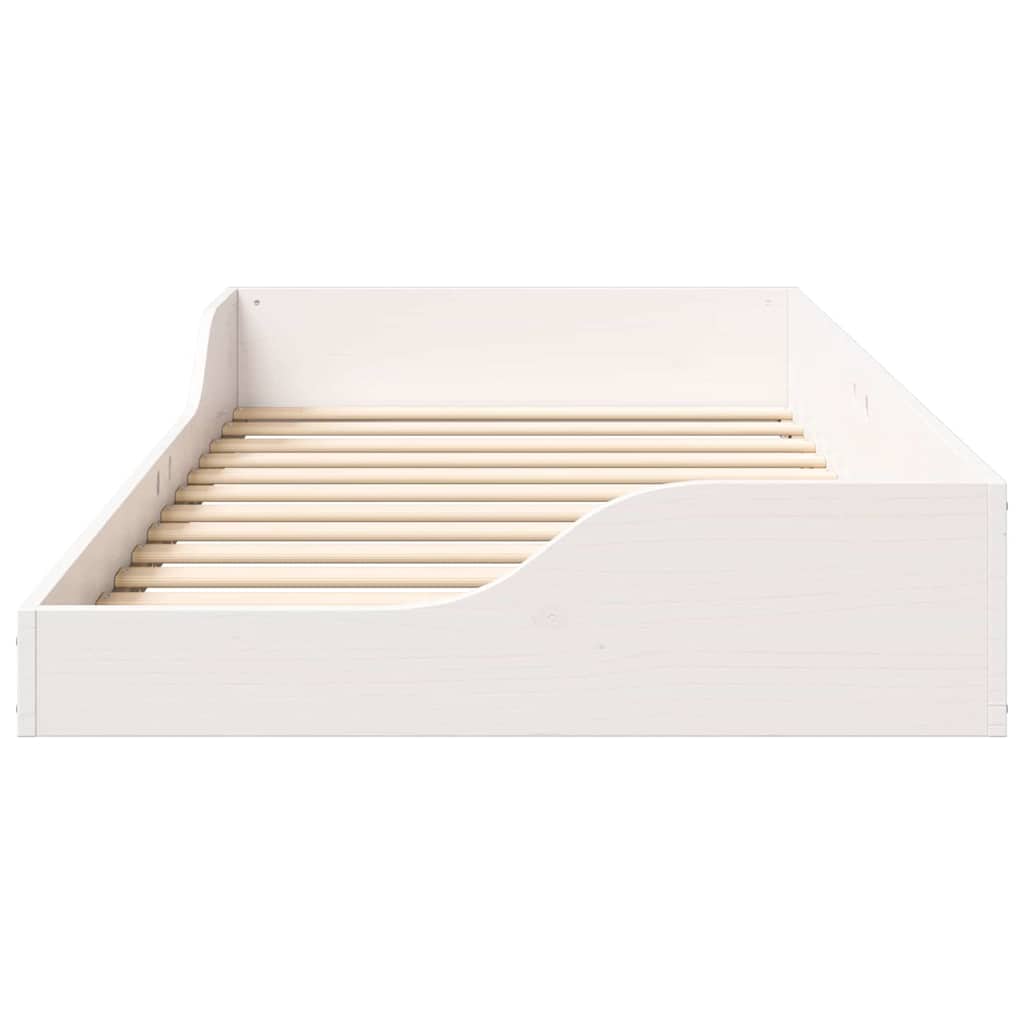 Sengestamme Hvit 90 x 190 cm Massiv furu