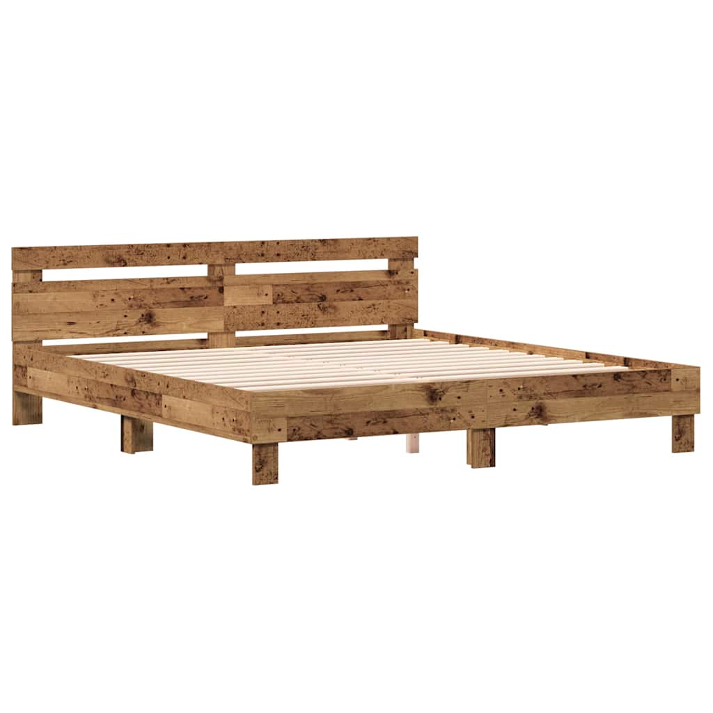 Sengestamme Gammelt tre 203 x 185 x 70 cm Konstruert tre