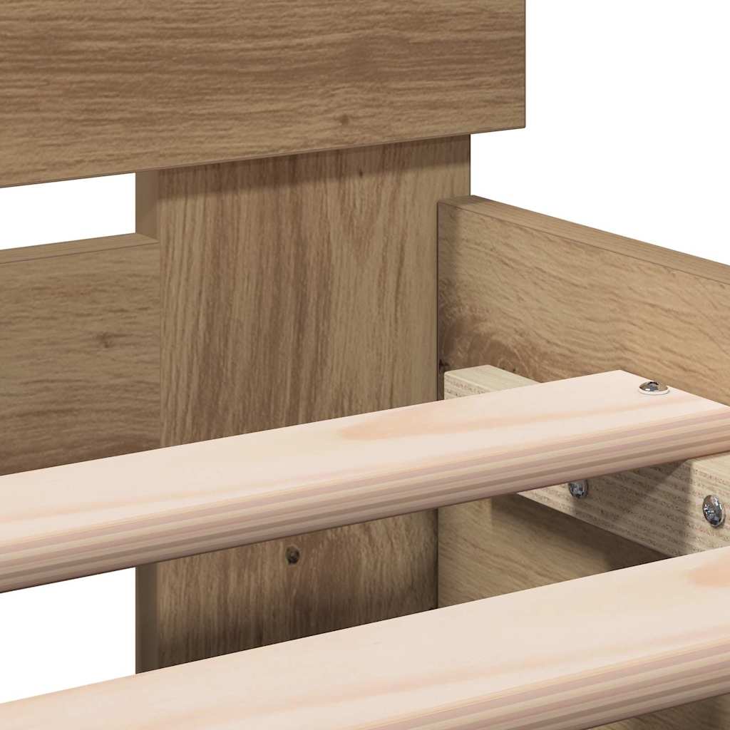 Sengestamme Artisan Eik 203 x 185 x 70 cm Konstruert tre