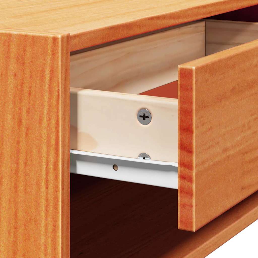 Nattbord med skuff Vokset Brun 50 x 32,5 x 24 cm Heltre furu