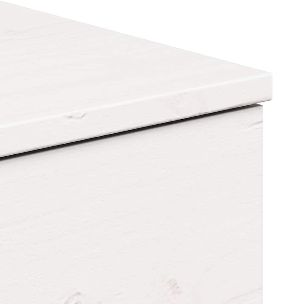 Nattbord med skuff Hvit 37 x 35 x 18,5 cm Heltre furu
