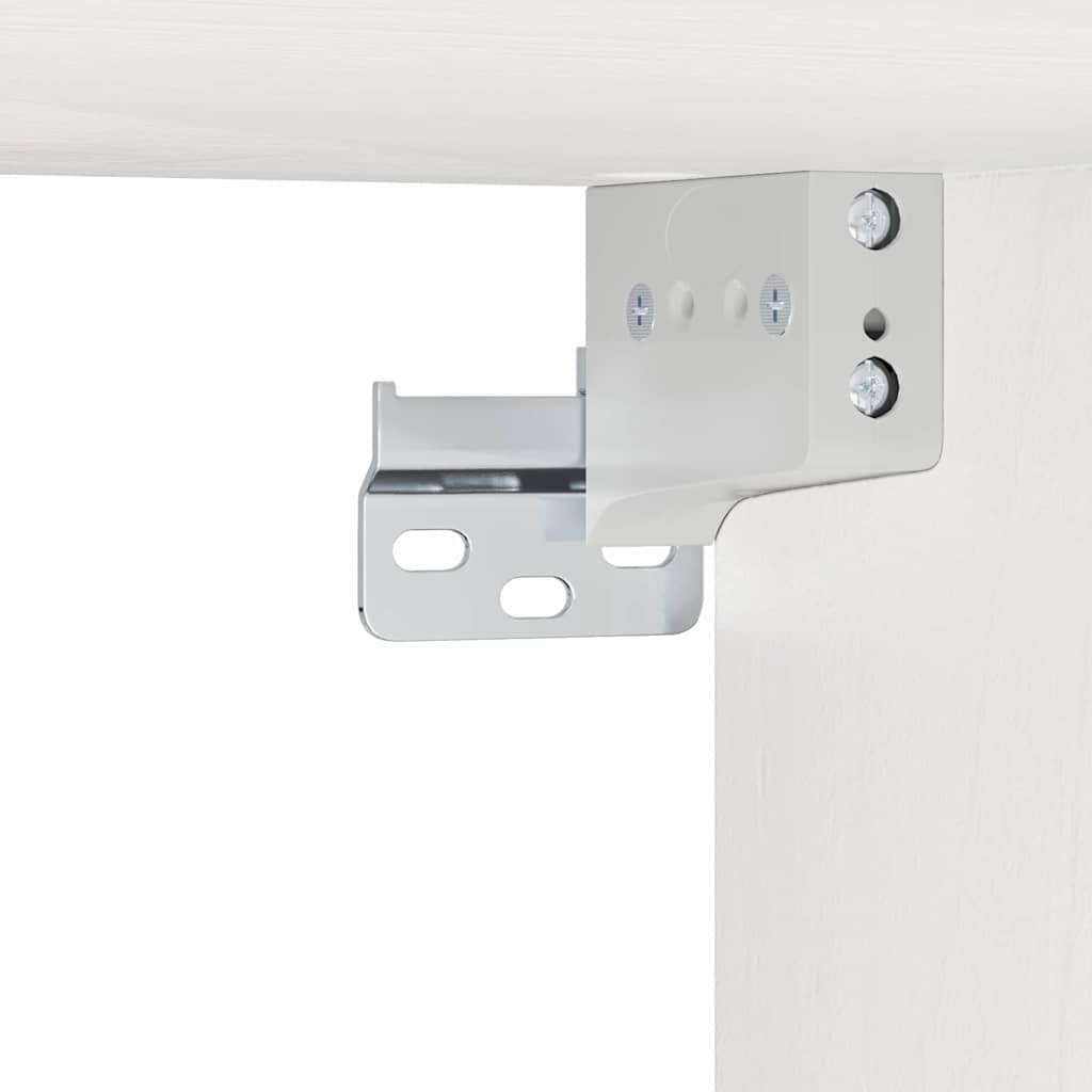 Nattbord med skuff Hvit 37 x 35 x 18,5 cm Heltre furu