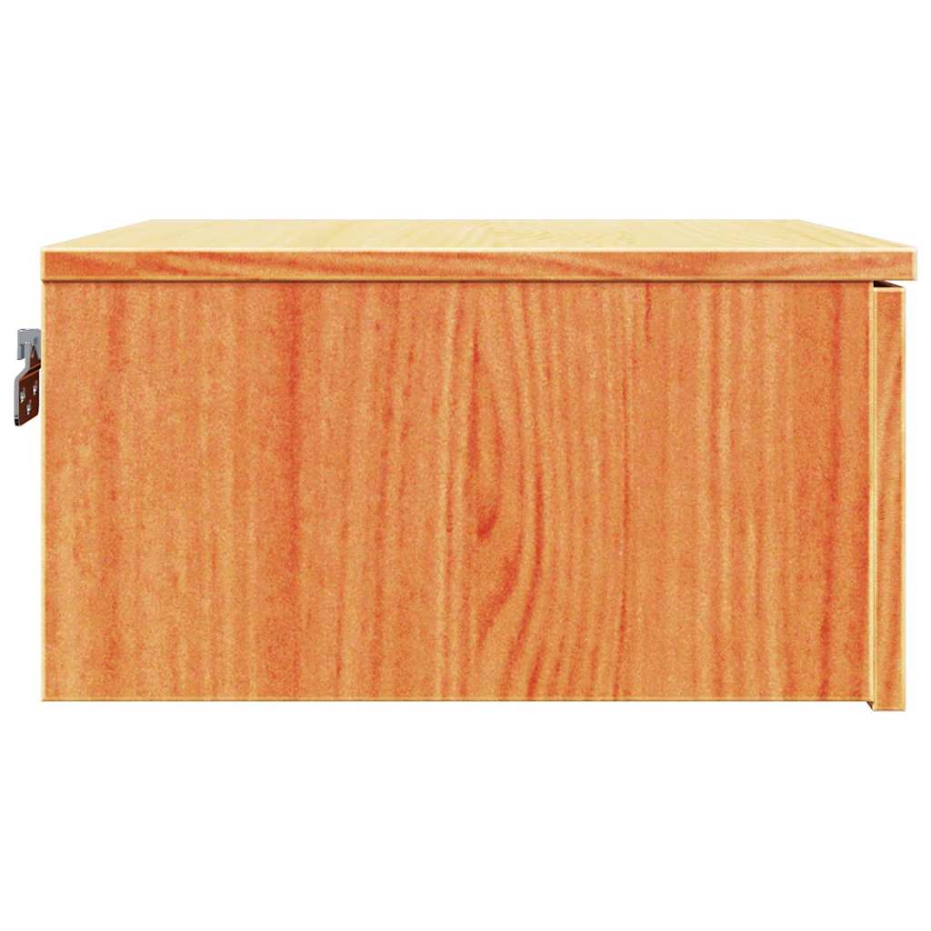 Nattbord med skuff Vokset Brun 37 x 35 x 18,5 cm Heltre furu