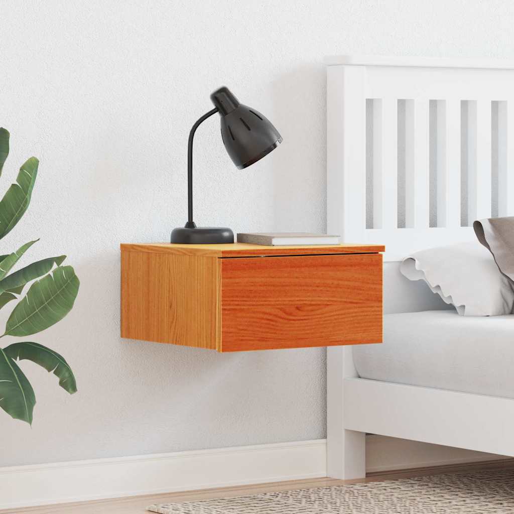 Nattbord 2 pcs Vokset Brun 37 x 35 x 18,5 cm Heltre furu