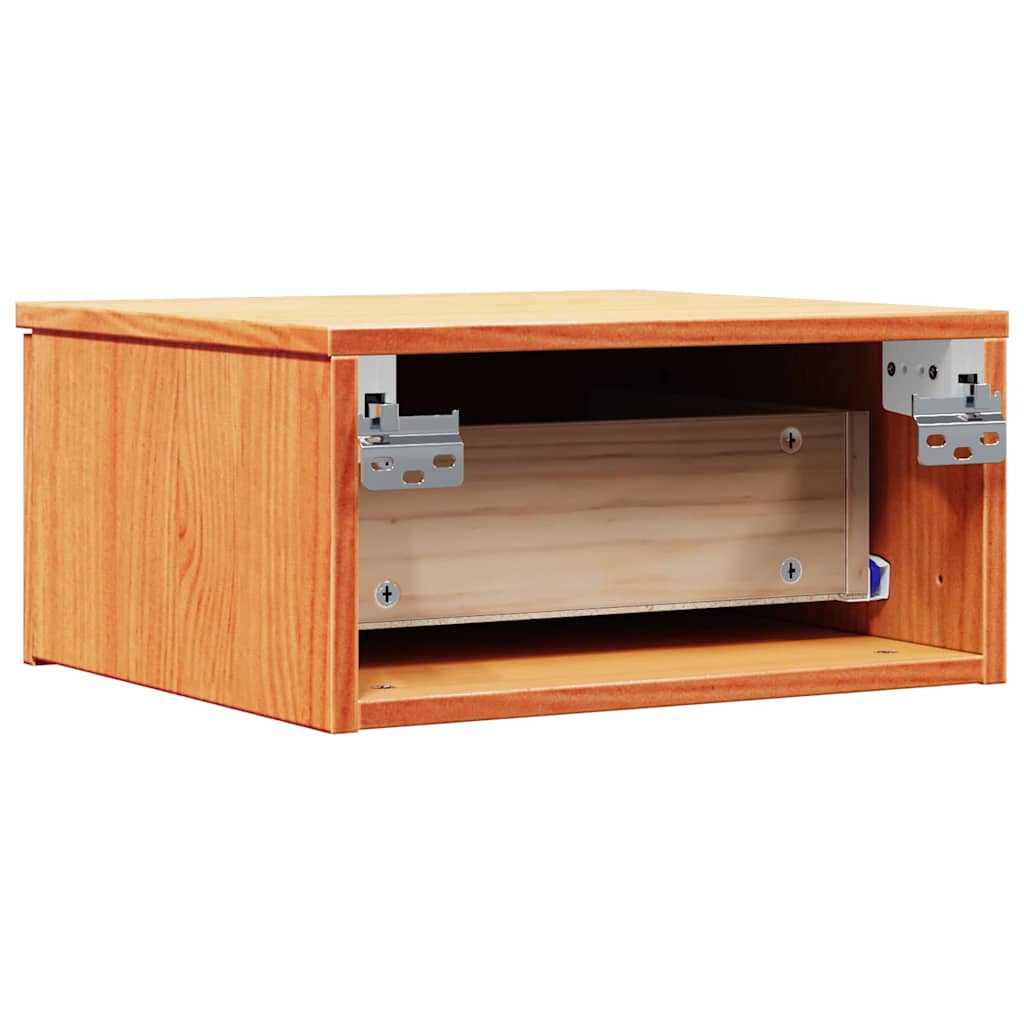 Nattbord 2 pcs Vokset Brun 37 x 35 x 18,5 cm Heltre furu