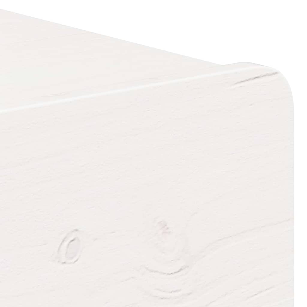 Nattbord med skuff Hvit 44 x 32,5 x 40 cm Heltre furu