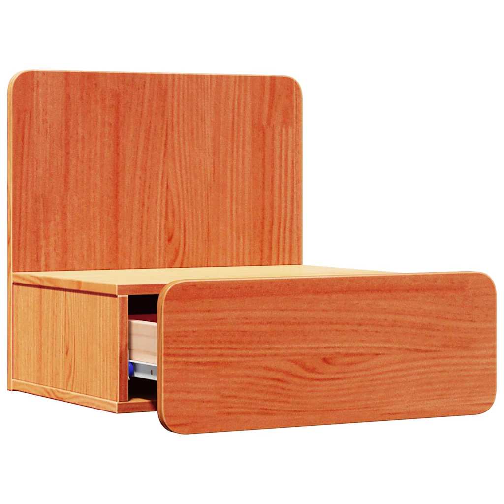 Nattbord 2 pcs Vokset Brun 44 x 32,5 x 40 cm Heltre furu