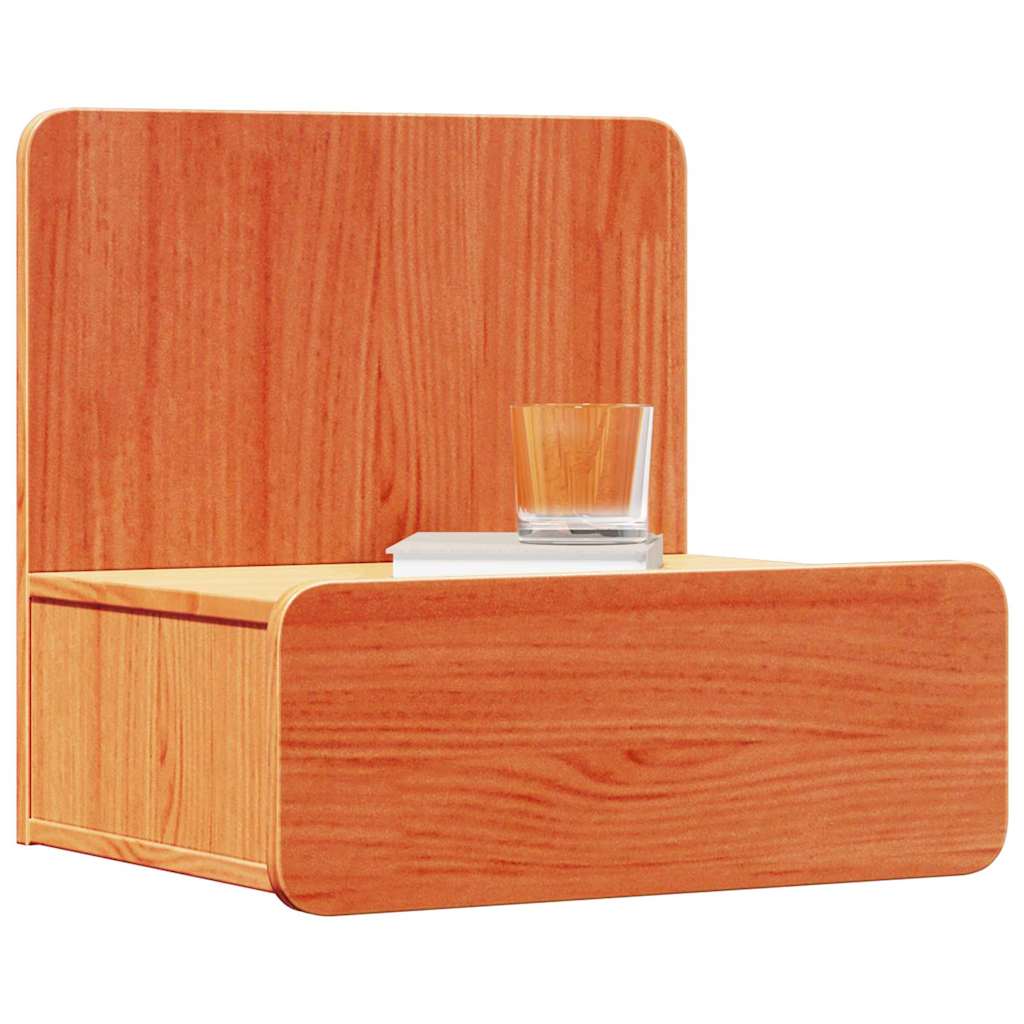 Nattbord 2 pcs Vokset Brun 44 x 32,5 x 40 cm Heltre furu
