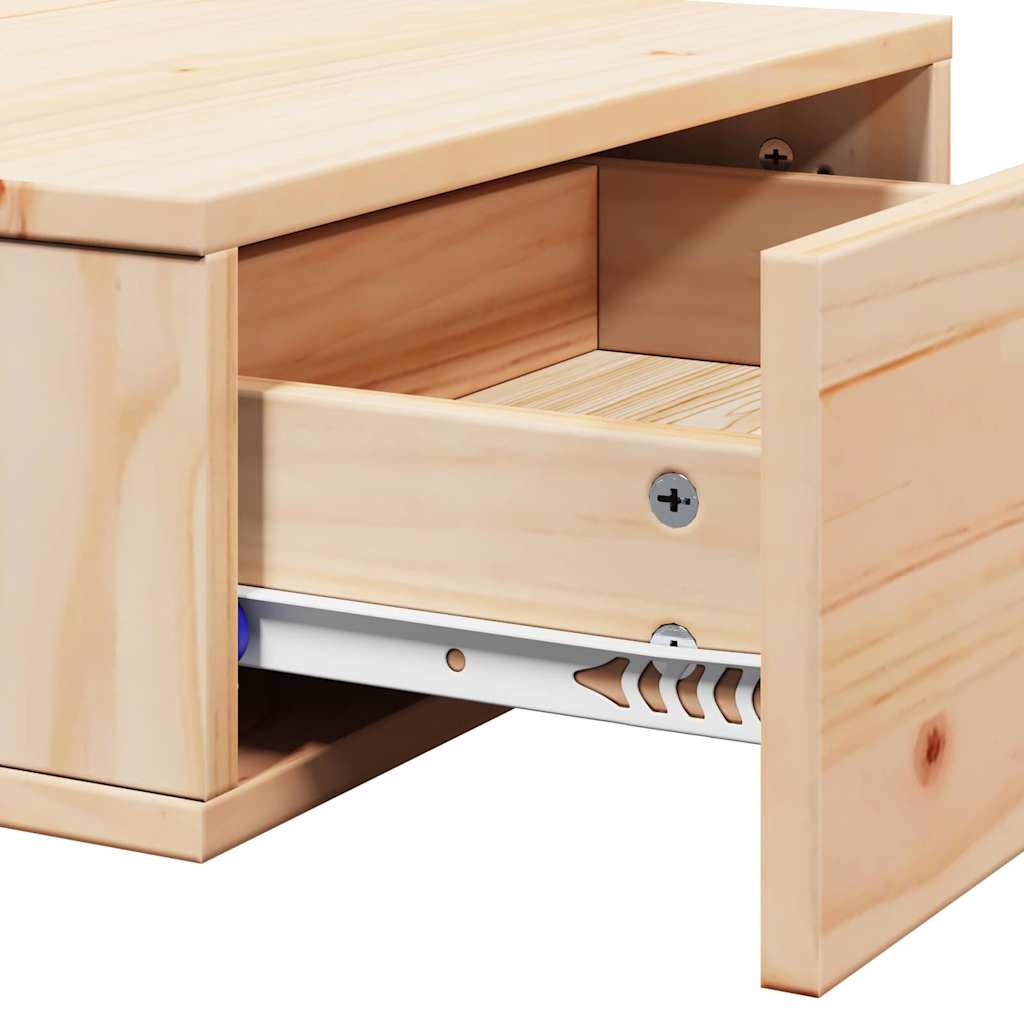 Nattbord med skuff Brun 42 x 32,5 x 40 cm Heltre furu