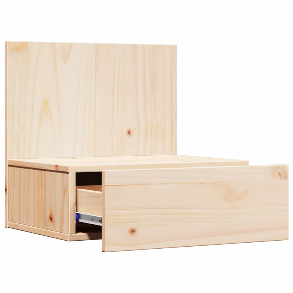 Nattbord med skuff Brun 42 x 32,5 x 40 cm Heltre furu