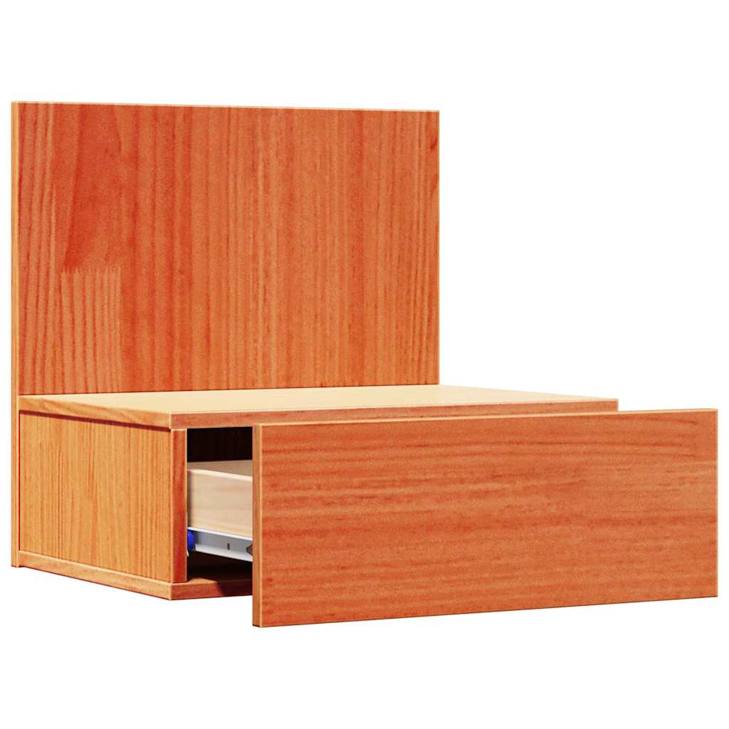 Nattbord 2 pcs Vokset Brun 42 x 32,5 x 40 cm Heltre furu