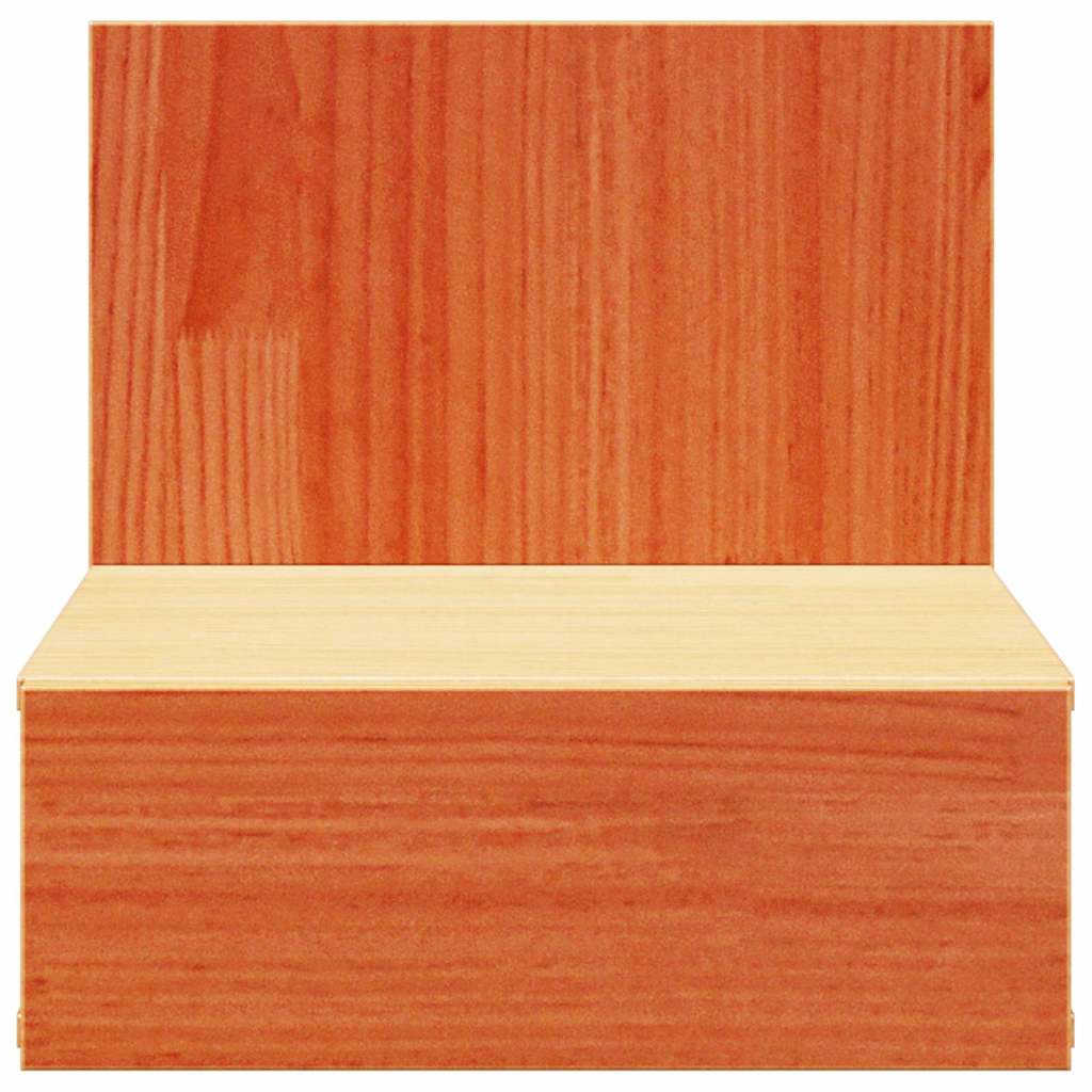 Nattbord 2 pcs Vokset Brun 42 x 32,5 x 40 cm Heltre furu