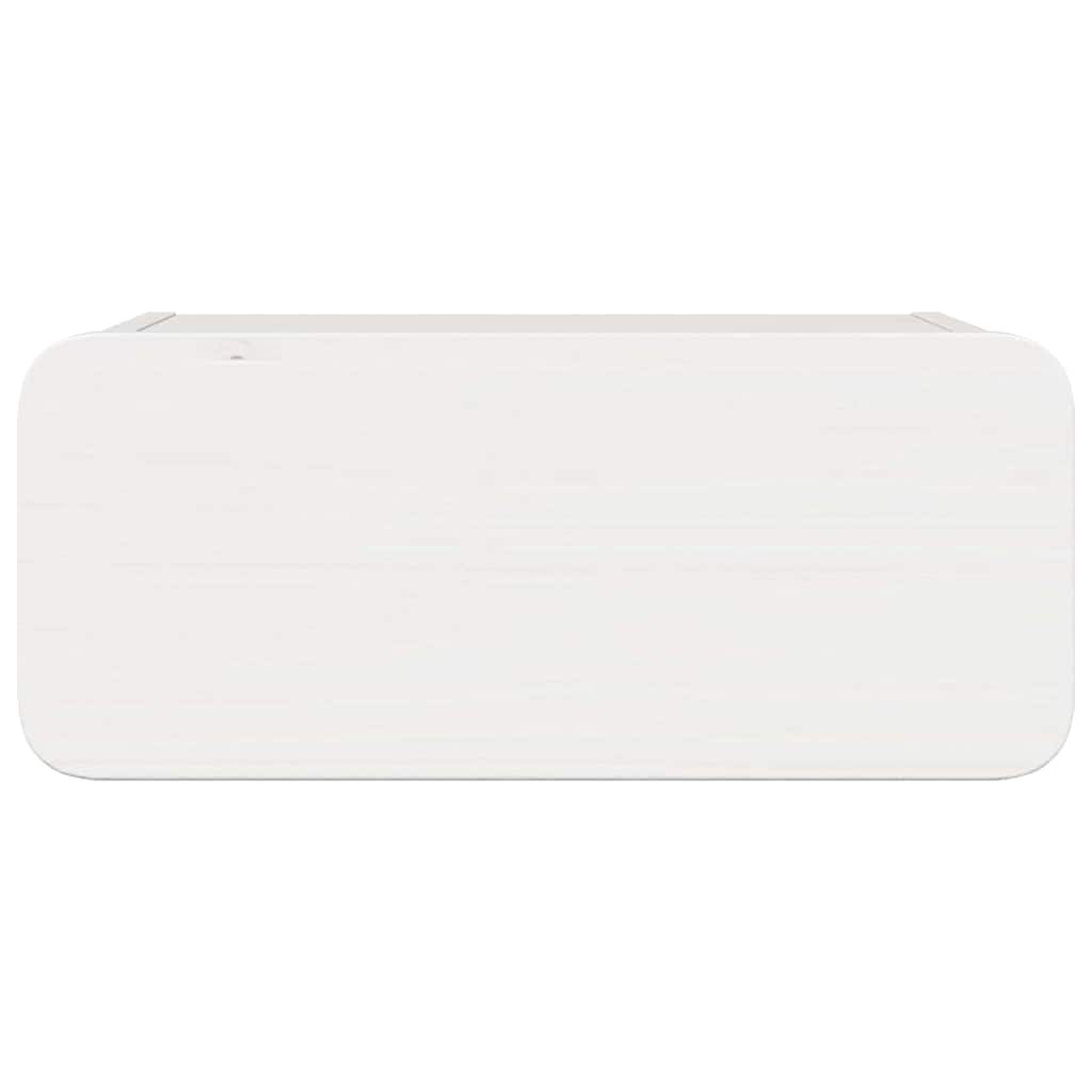 Nattbord med skuff 2 pcs Hvit 39 x 34 x 16,5 cm Heltre furu