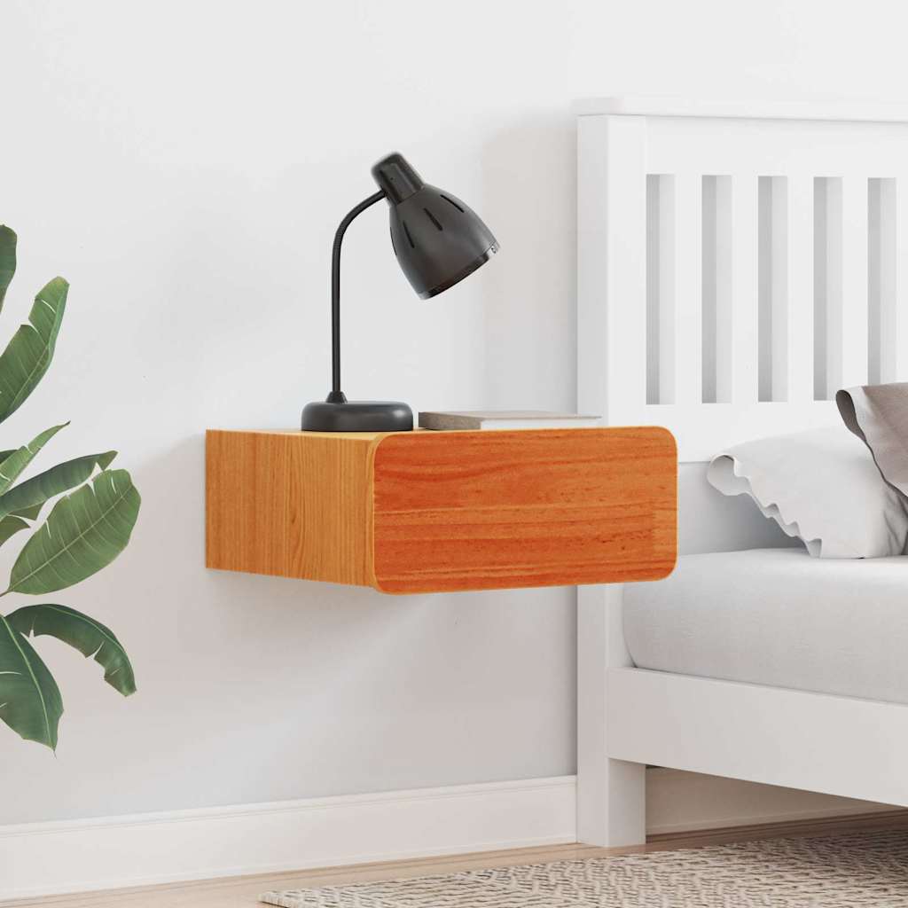 Nattbord 2 pcs Vokset Brun 39 x 34 x 16,5 cm Heltre furu