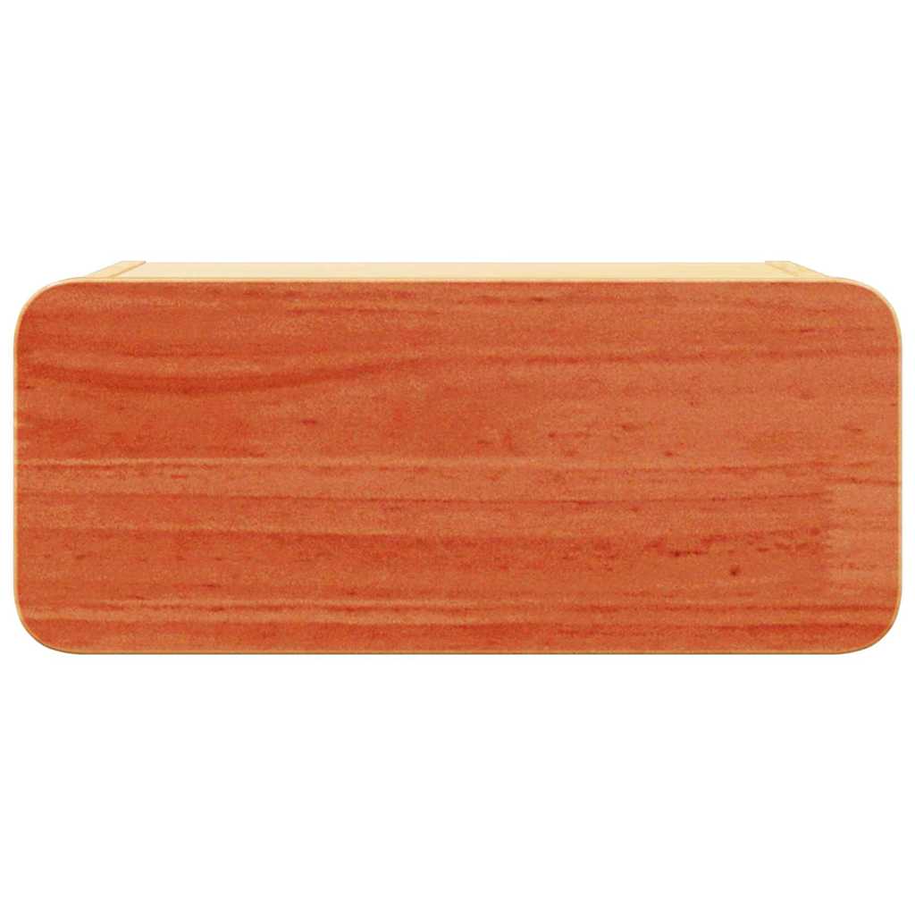 Nattbord 2 pcs Vokset Brun 39 x 34 x 16,5 cm Heltre furu