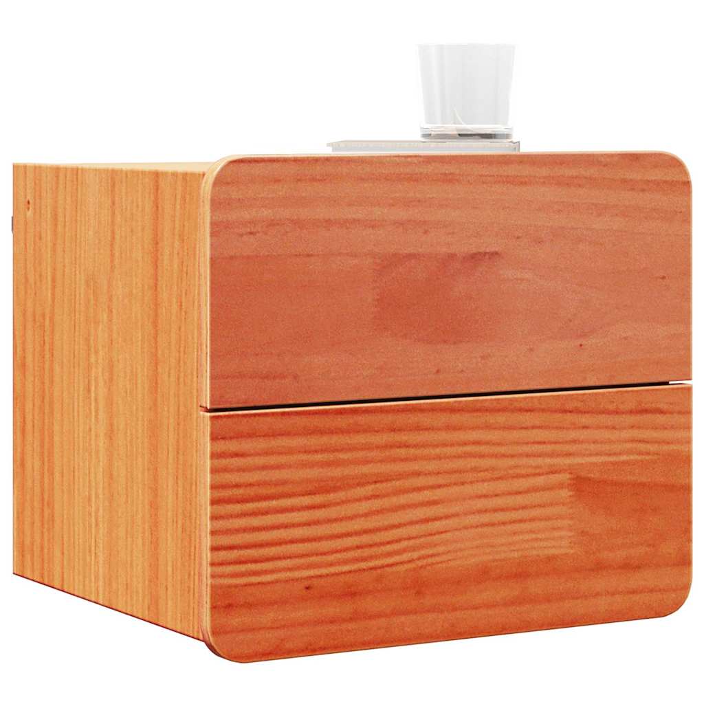 Nattbord med skuff Vokset Brun 39 x 34 x 33 cm Heltre furu