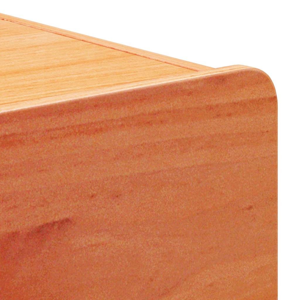 Nattbord med skuff 2 pcs Brun 39 x 34 x 33 cm Heltre furu