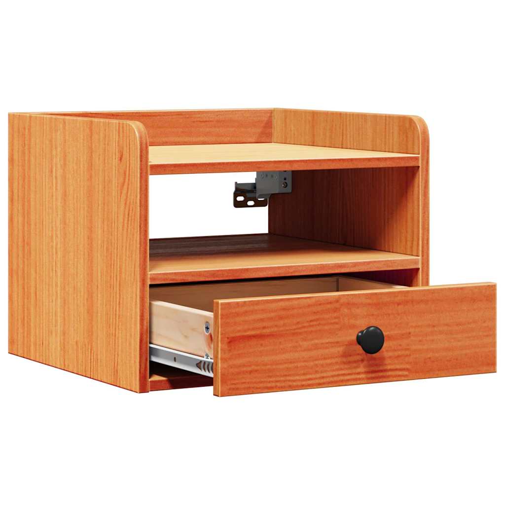 Nattbord med skuff Vokset Brun 38 x 36 x 29,5 cm Heltre furu