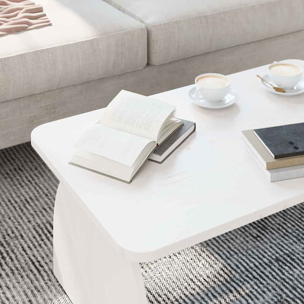 Kaffebord Hvit 80 x 50 x 31 cm Heltre furu