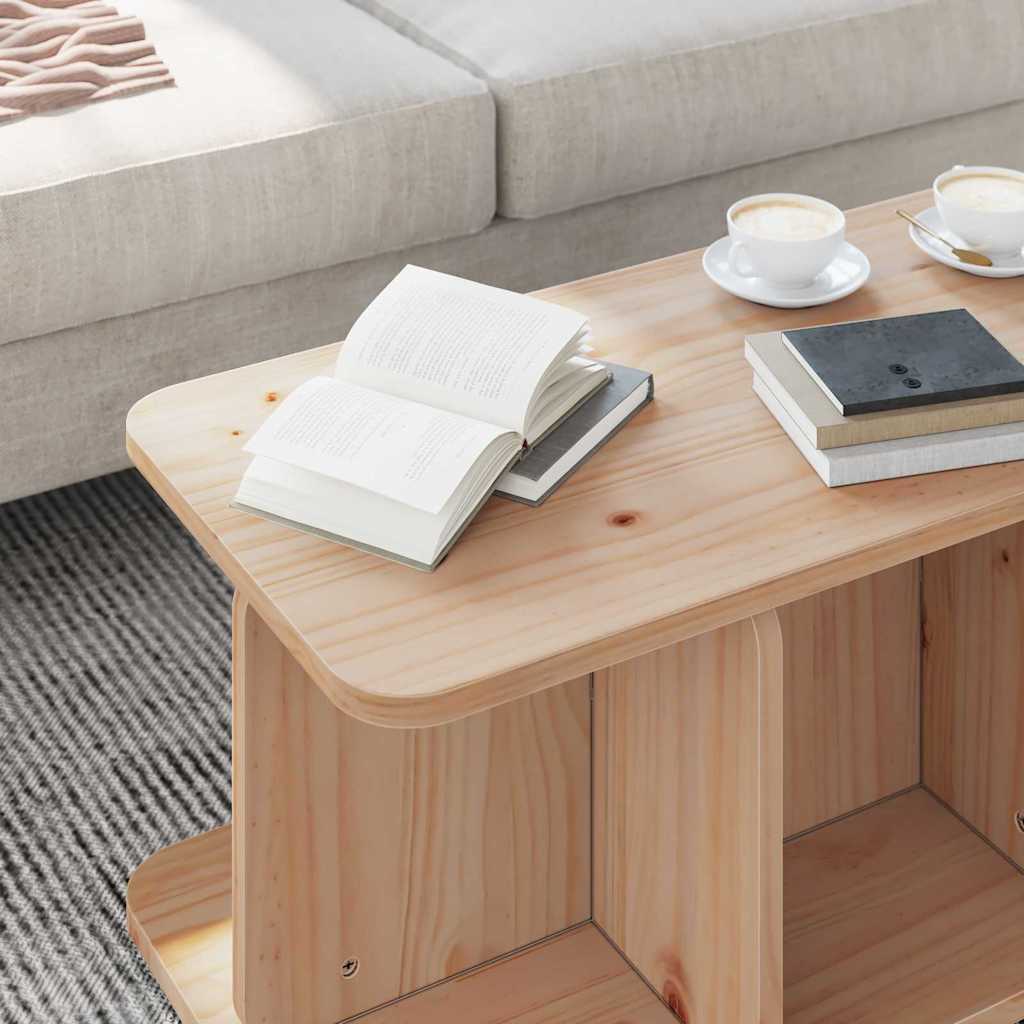 Kaffebord Naturlig 80 x 39,5 x 33,5 cm Heltre furu