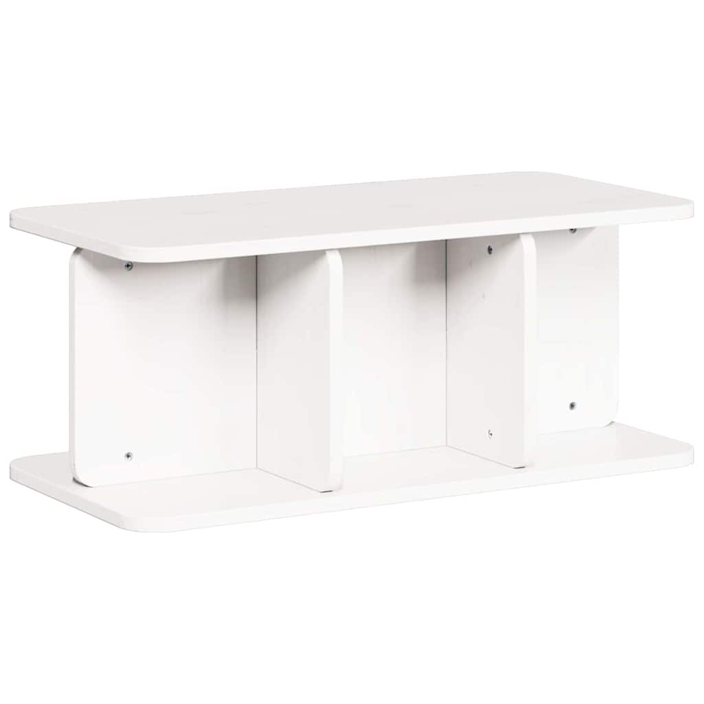 Kaffebord Hvit 80 x 39,5 x 33,5 cm Heltre furu