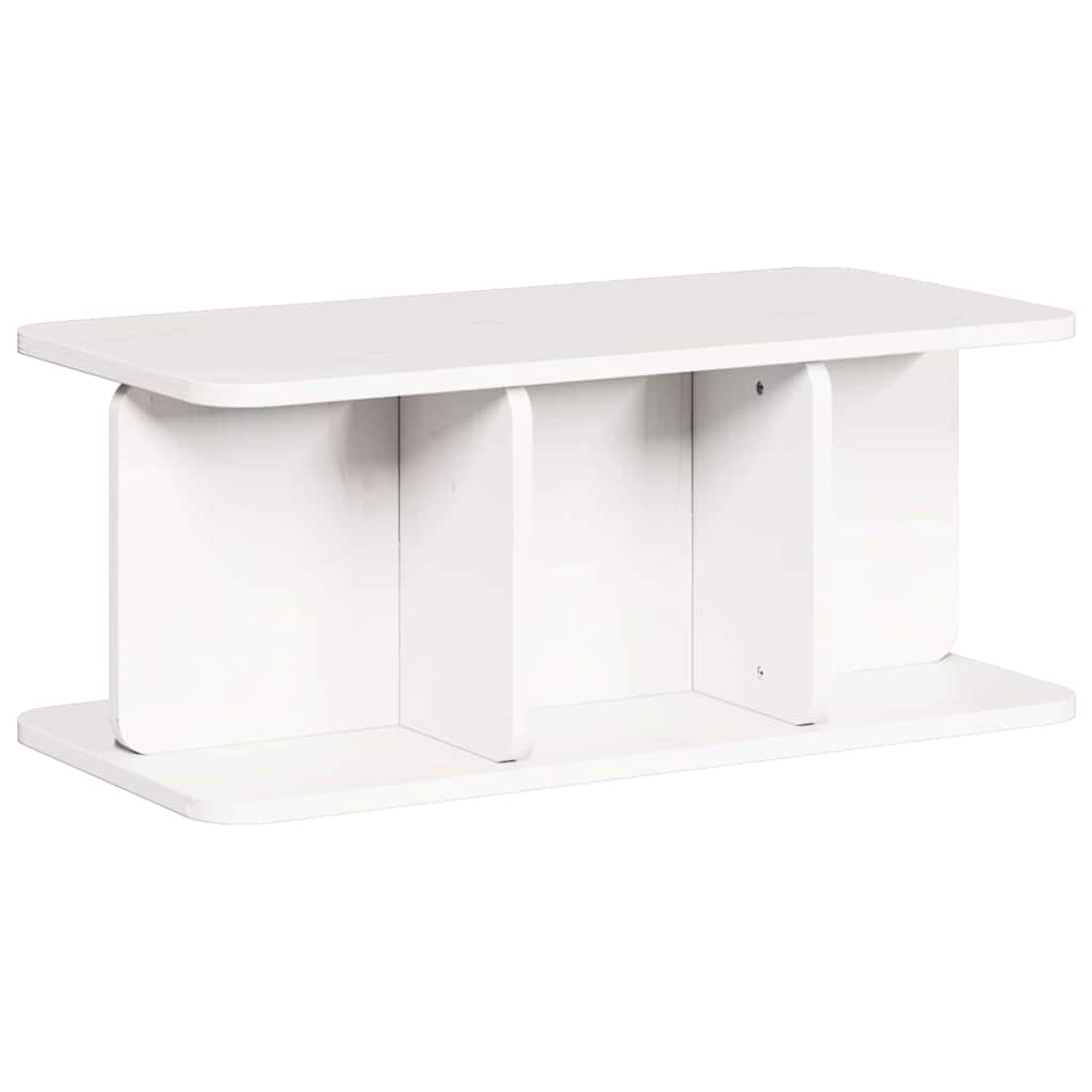 Kaffebord Hvit 80 x 39,5 x 33,5 cm Heltre furu