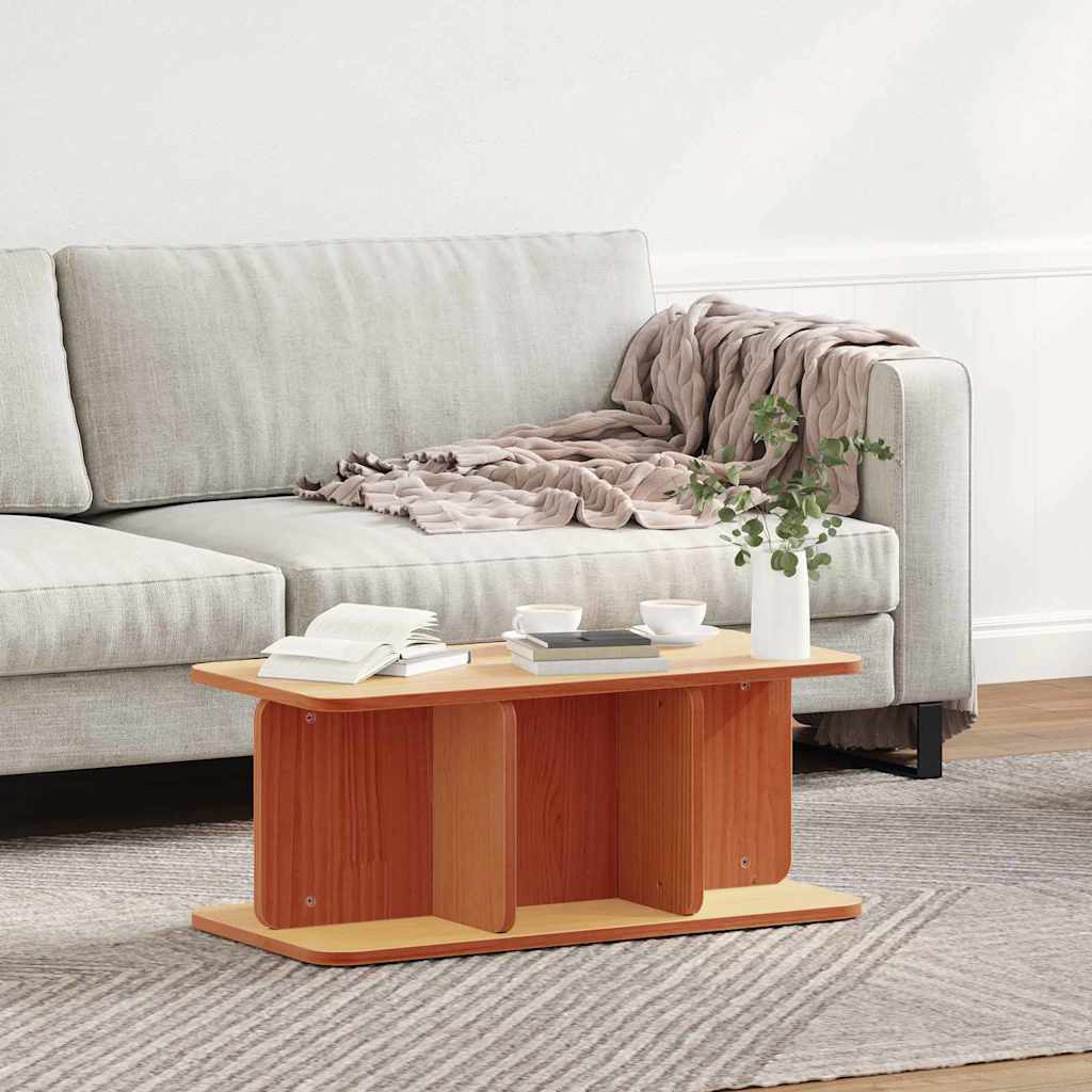Kaffebord Vokset Brun 80 x 39,5 x 33,5 cm Heltre furu