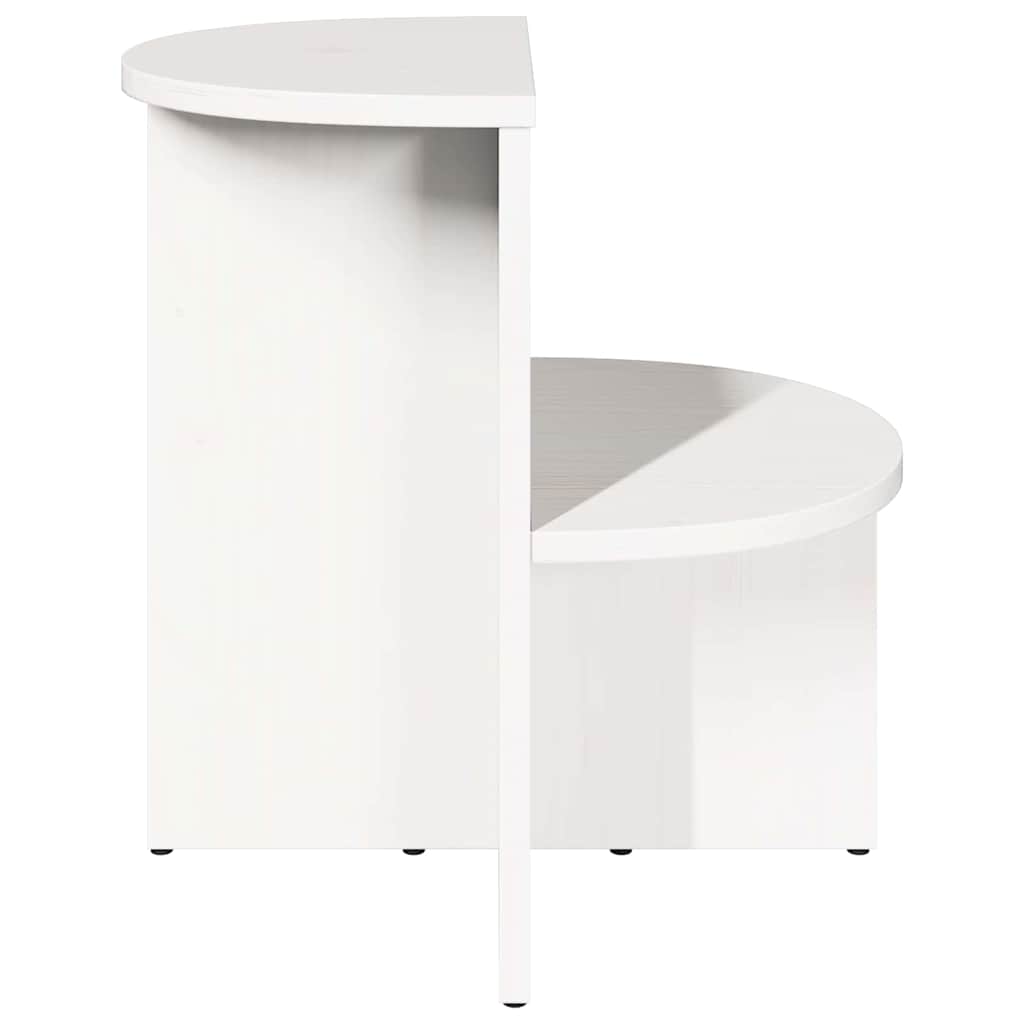 Kaffebord Hvit 50 x 40 x 50 cm Heltre furu