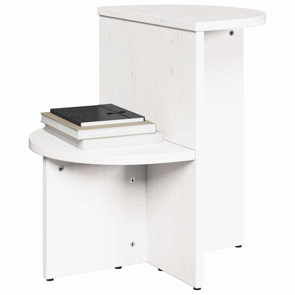 Kaffebord Hvit 50 x 40 x 50 cm Heltre furu