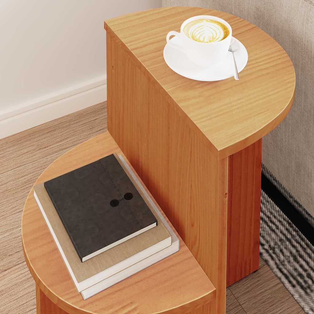 Kaffebord Vokset Brun 50 x 40 x 50 cm Heltre furu
