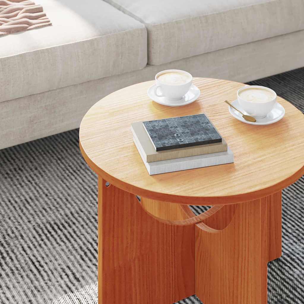 Kaffebord Vokset Brun 50 x 50 x 35 cm Heltre furu