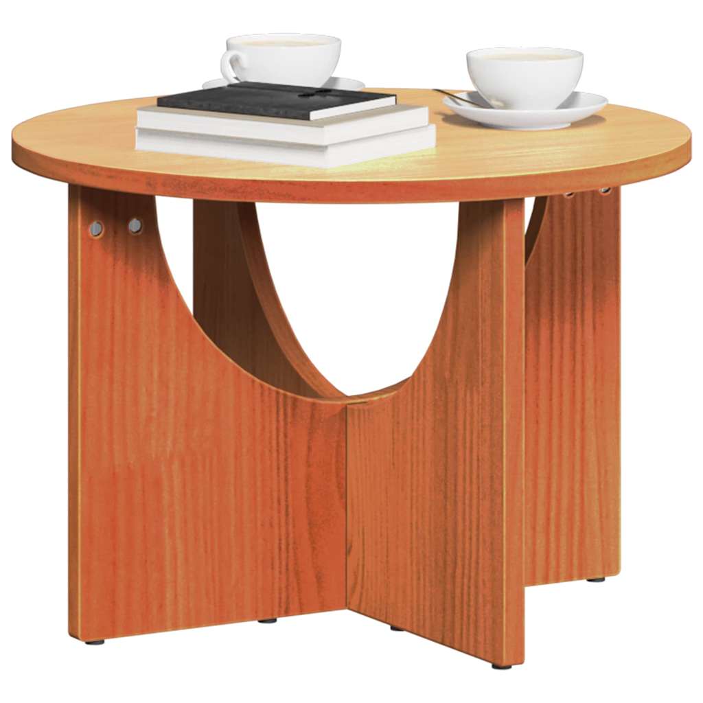 Kaffebord Vokset Brun 50 x 50 x 35 cm Heltre furu