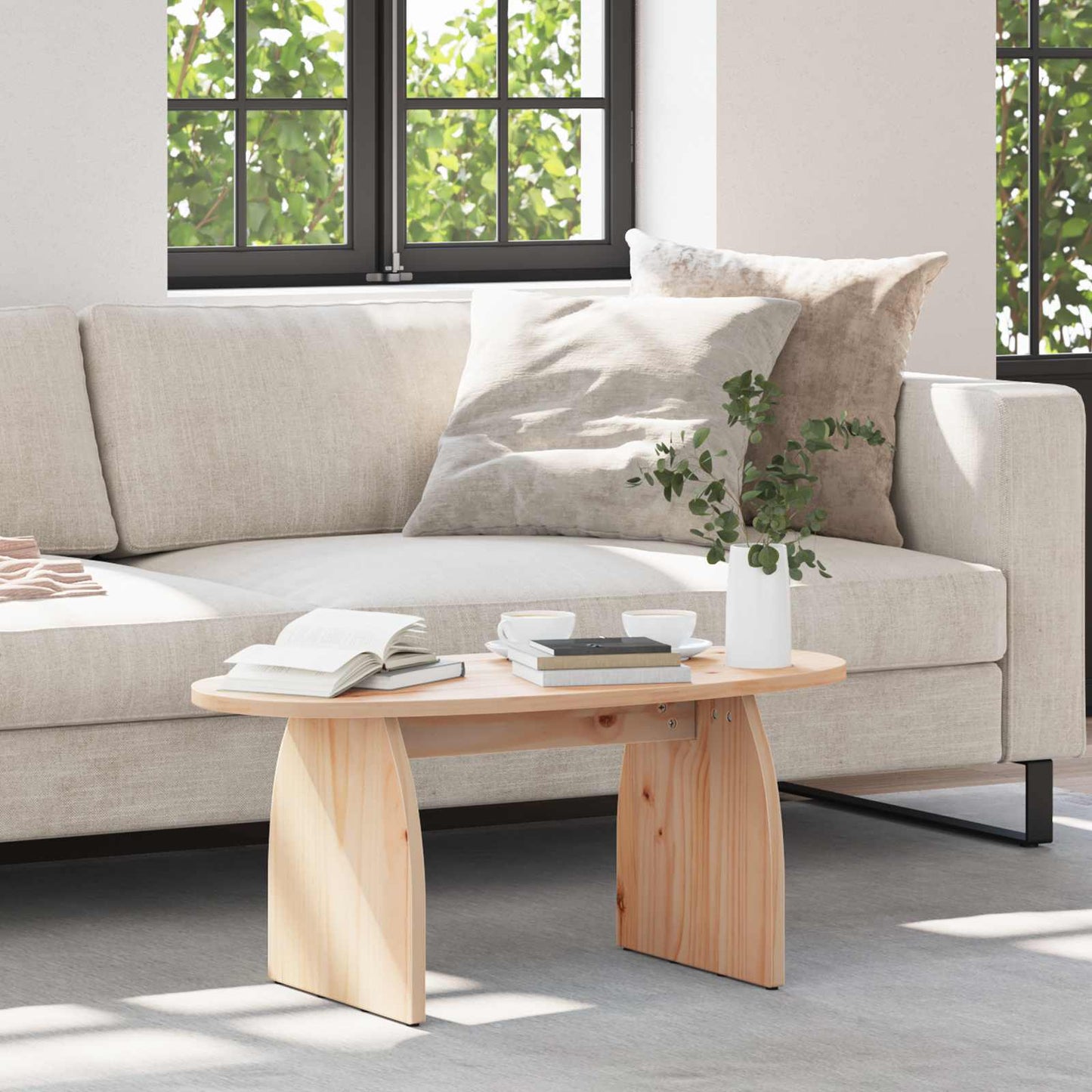 Kaffebord Brun 80 x 40 x 35 cm Massiv furu