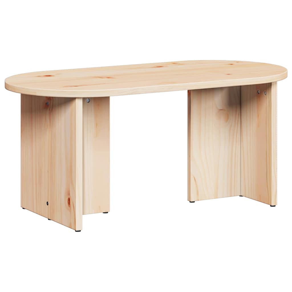 Kaffebord Naturlig 80 x 39,5 x 35 cm Massivt furutre