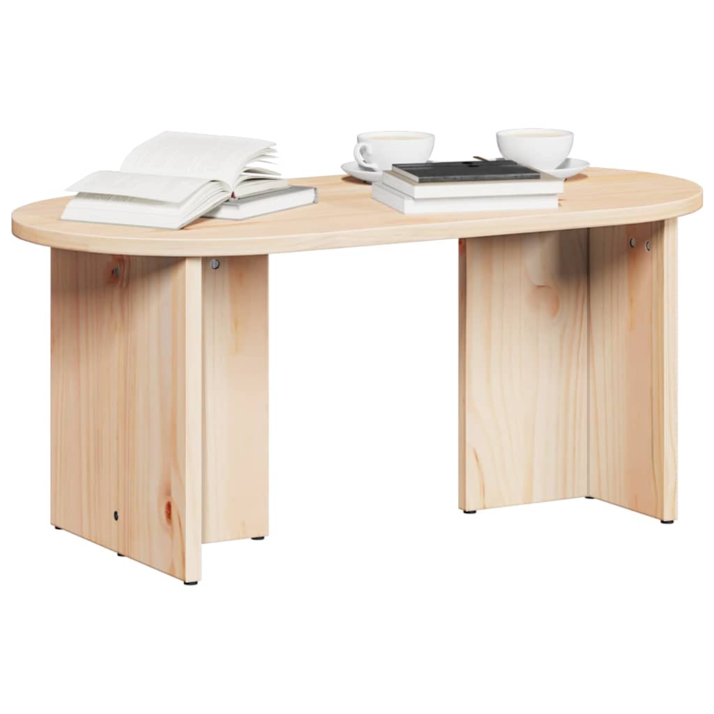 Kaffebord Naturlig 80 x 39,5 x 35 cm Massivt furutre