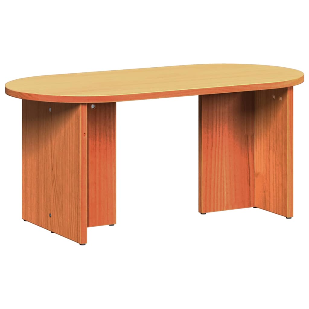 Kaffebord Vokset Brun 80 x 39,5 x 35 cm Massivt furutre