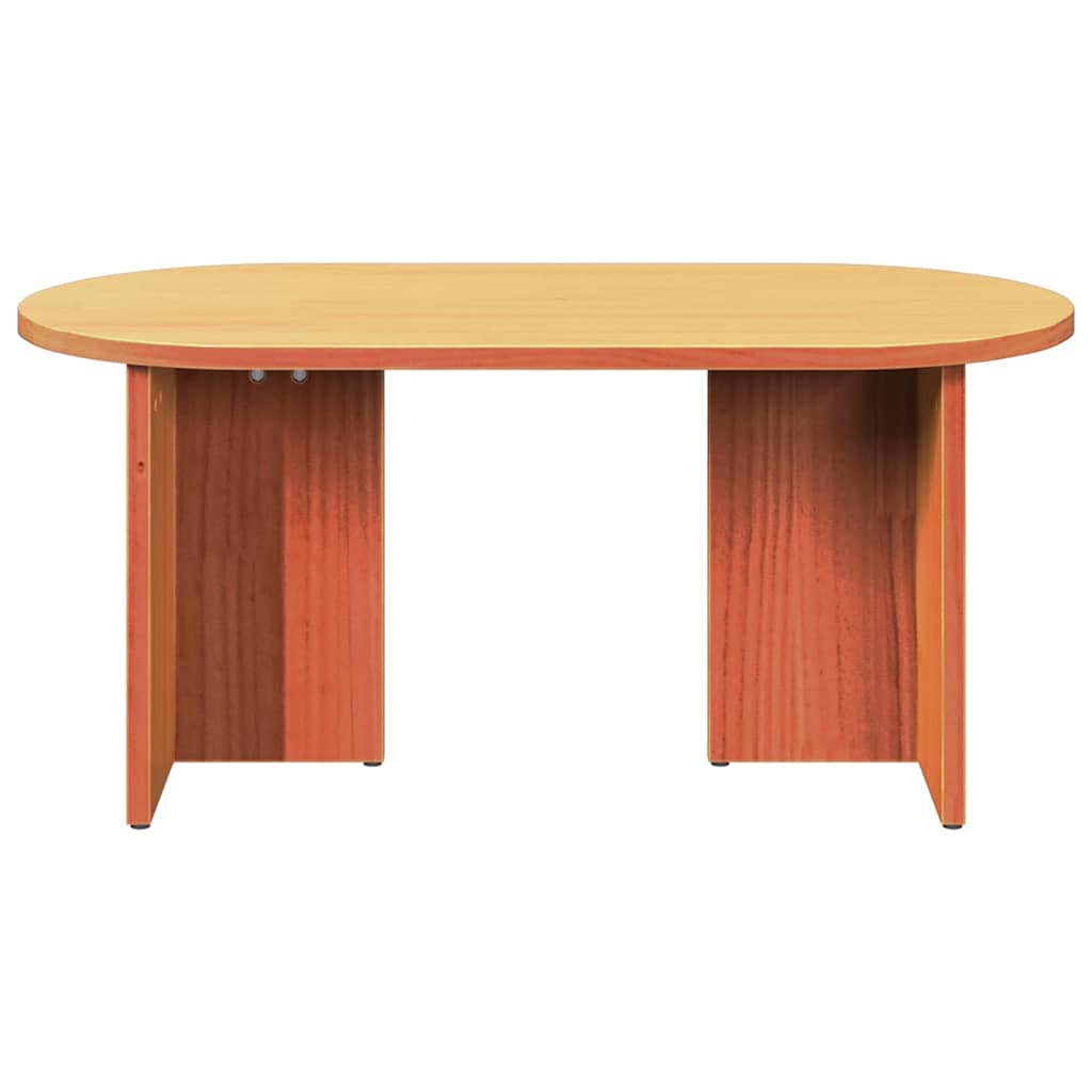 Kaffebord Vokset Brun 80 x 39,5 x 35 cm Massivt furutre