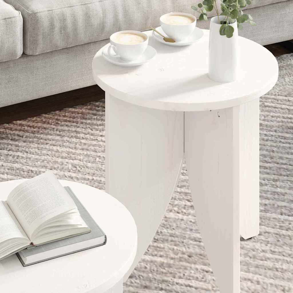 Kaffebord 2 pcs Hvit