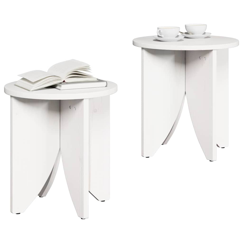 Kaffebord 2 pcs Hvit