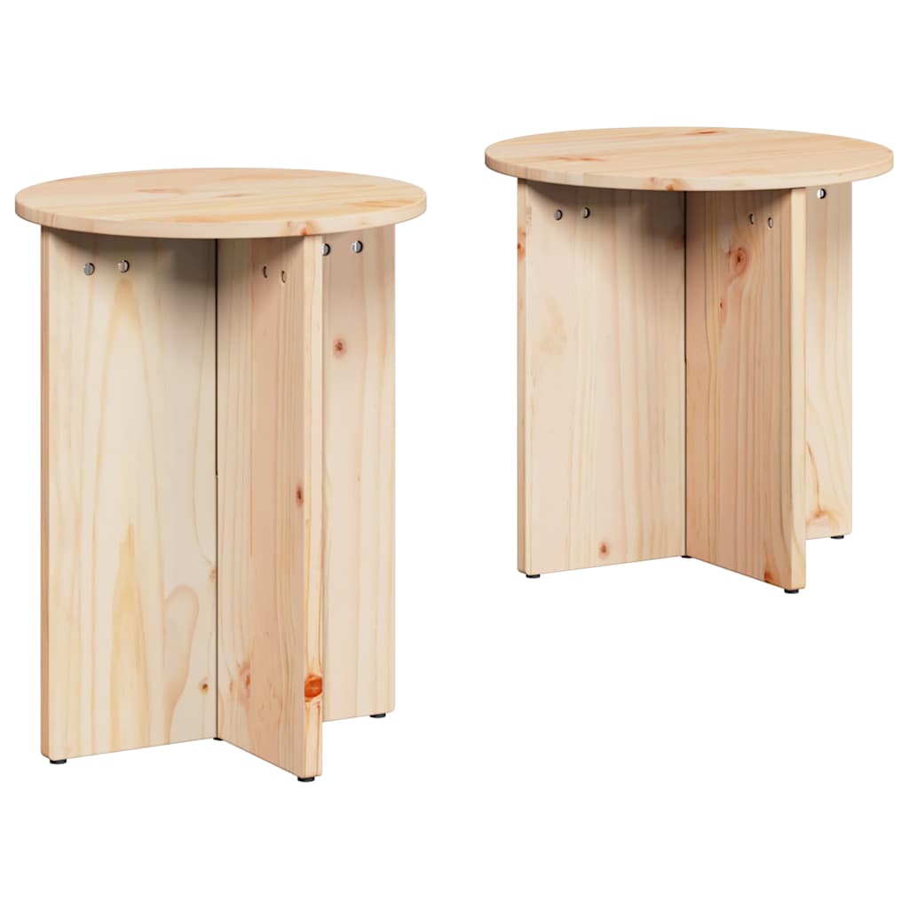 Kaffebord 2 pcs Naturlig