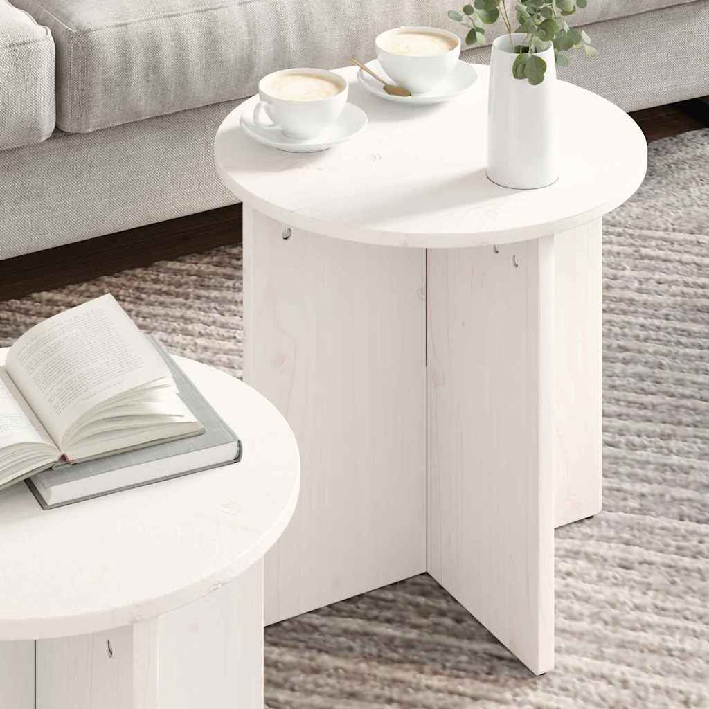 Kaffebord 2 pcs Hvit