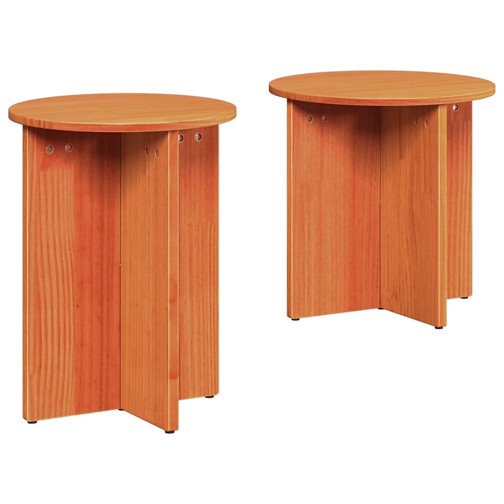 Kaffebord 2 pcs Vokset Brun