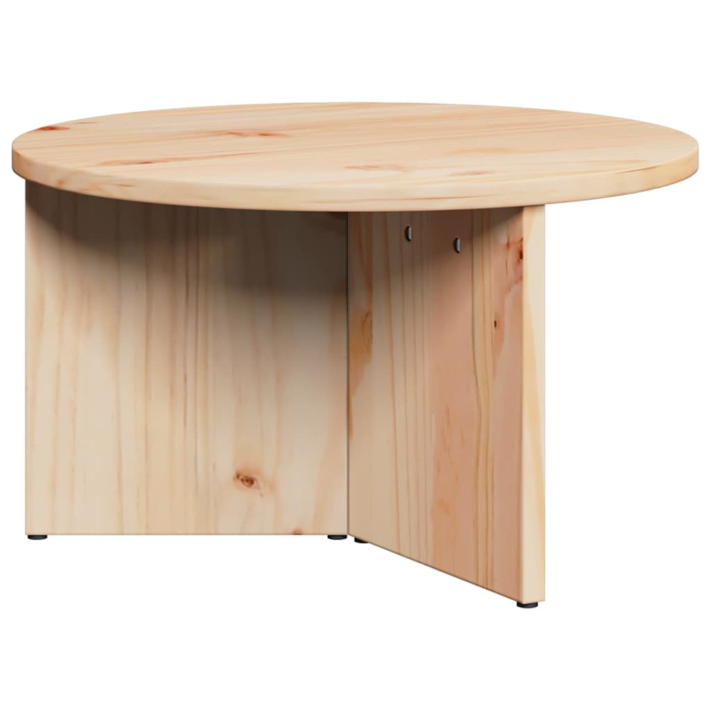 Kaffebord 2 pcs Naturlig Massivt furutre