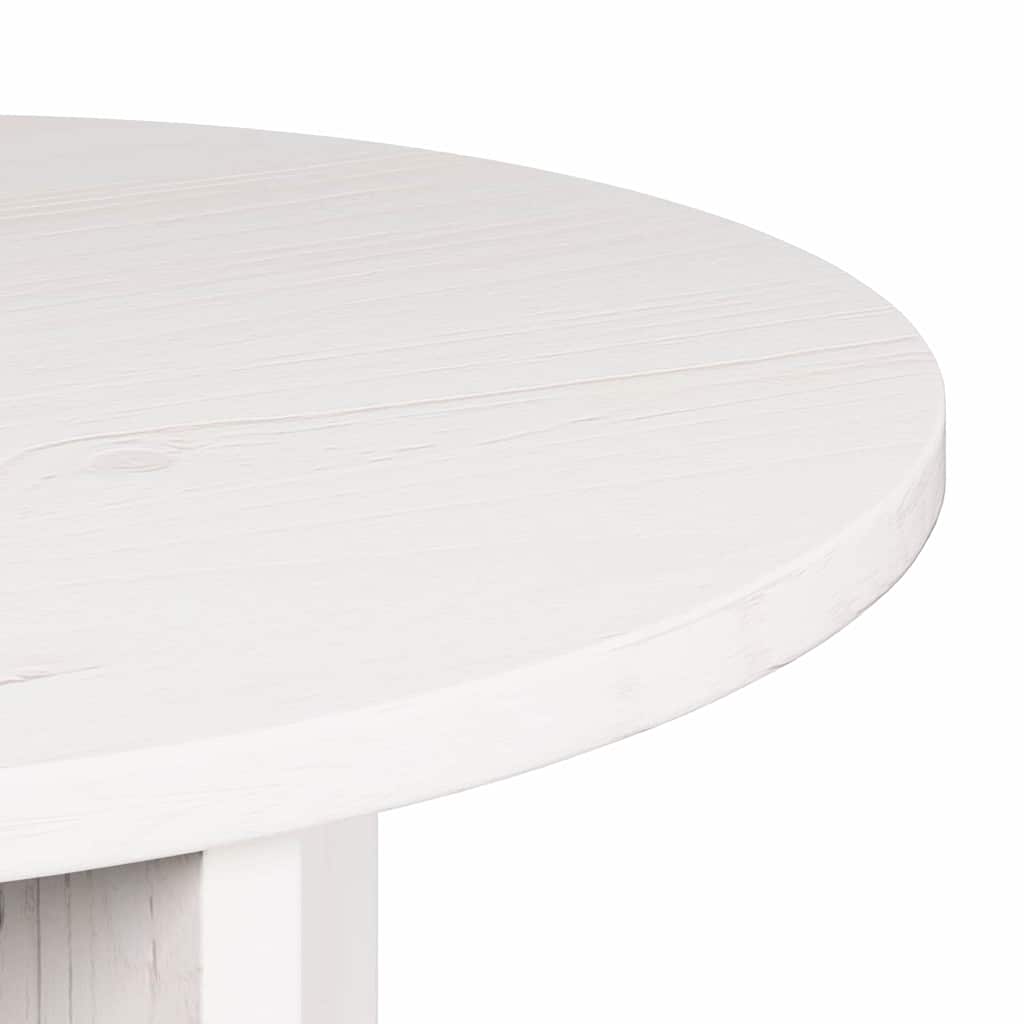 Kaffebord 2 pcs Hvit Massivt furutre