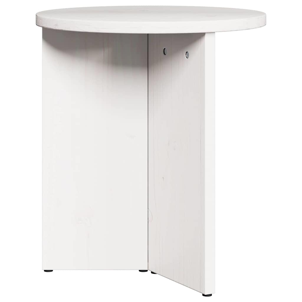 Kaffebord 2 pcs Hvit Massivt furutre
